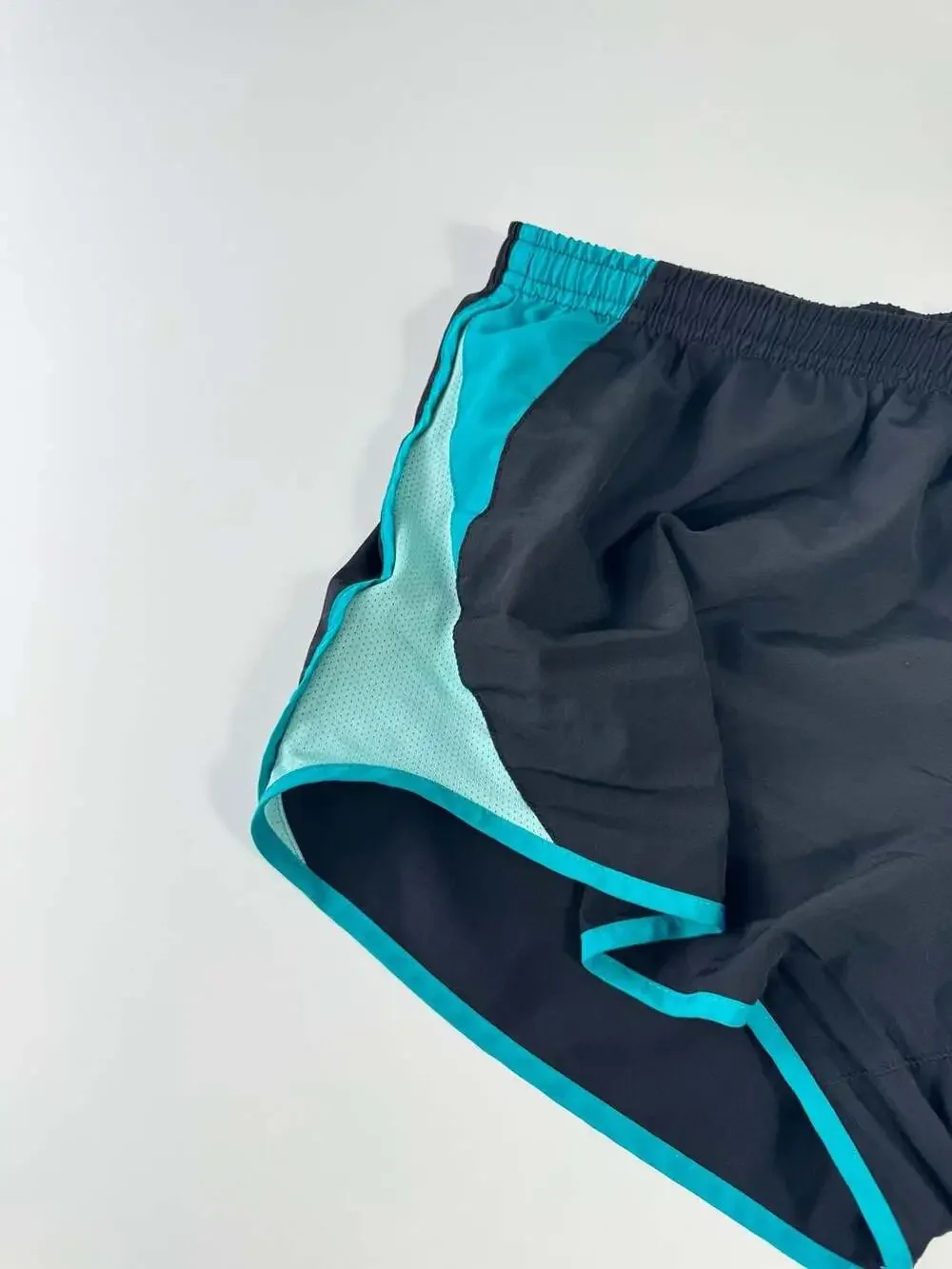 Nike Dri-FIT Women's Tempo Running Shorts Black and Teal